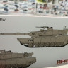 5007 Американский танк M1A1/A2 ABRAMS с полным интерьером и рабочими траками
