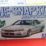 Aoshima 1:32 06632 Nissan Skyline GT-R -R34 Custom Wheel (White Pearl)