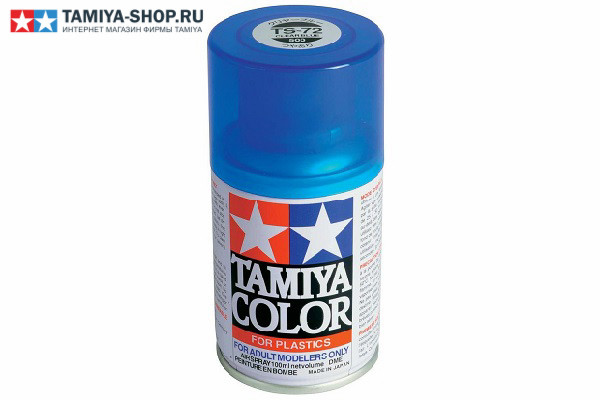 85072 TAMIYA TS-72 Clear Blue (Светло-голубая) краска-спрей 100 мл.