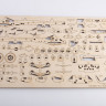 12003 Сборная модель КАМАЗ-5320 бортовой с тентом Baumi 1:43