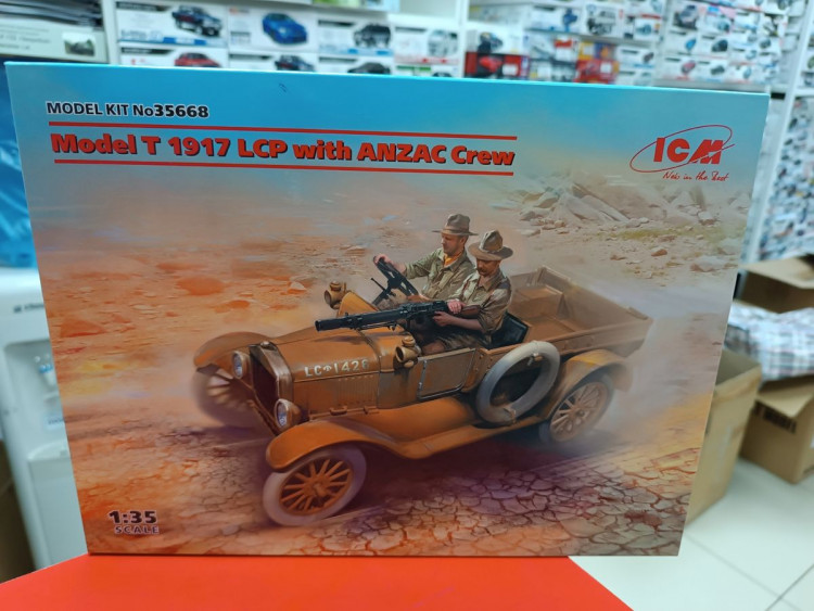 35668 Model T 1917 LCP автомобиль армии с экипажем ANZAC
