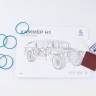 18002 Сборная модель  ХАММЕР H1 Baumi 1:18