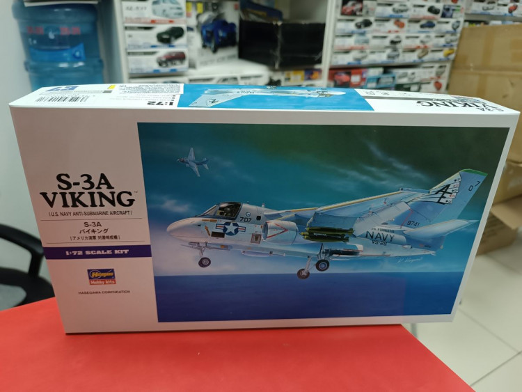 00537-Американский палубный противолодочный самолёт S-3A VIKING 1:72 Hasegawa