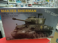 5028 Американский средний танк Sherman M4A3E8 с рабочими траками