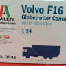 3945ИТ  VOLVO F16 Globetrotter Canvas Truck with elevator  