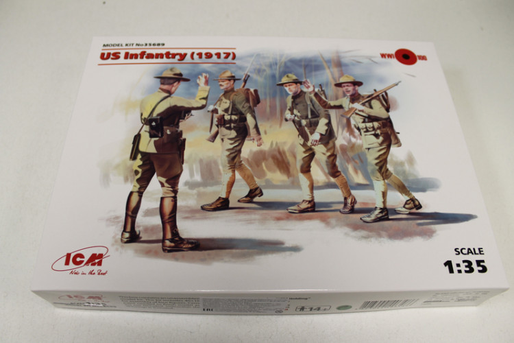Фигуры Пехота США (1917г.), (4 фигуры) 35689