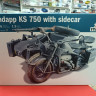 7406ИТ  ZUNDAPP KS 750 with Sidecar 1:9 