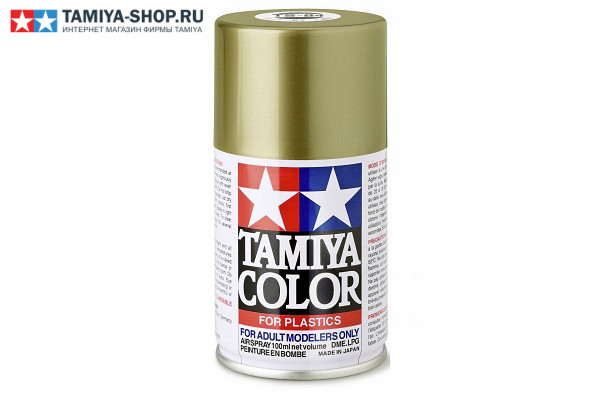 85084 TAMIYA TS-84 Metallic Gold (Металлическое золото) краска-спрей 100 мл.
