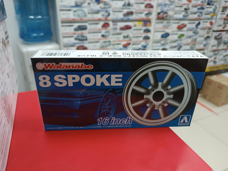 05248 RS Watanabe 8 Spoke 16inch 1:24 Aoshima