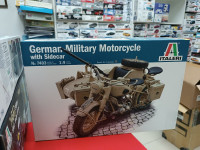 7403ИТ German Military Motorcycle with Sidecar 1:9 Italeri