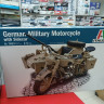 7403ИТ German Military Motorcycle with Sidecar 1:9 Italeri