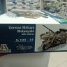 7403ИТ German Military Motorcycle with Sidecar 1:9 Italeri