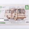 12104 Сборная модель 3205 автобус Сборка без клея Baumi 1:43