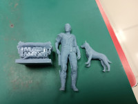 фигурка Безумный Макс с собакой на подставке 1:24
