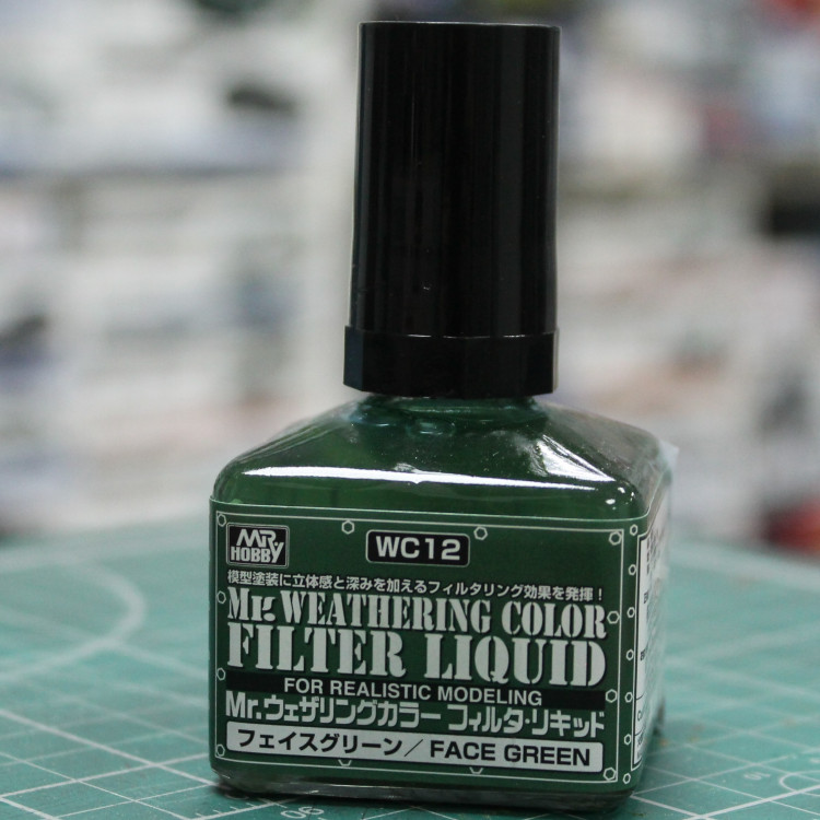 WC12 Смывка FACE GREEN, Mr Weathering COLOR, 40 мл.