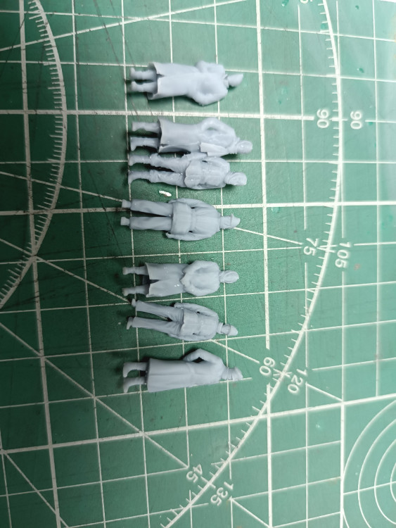 Немецкие военнопленные 1:72 Смола 3D-печать
