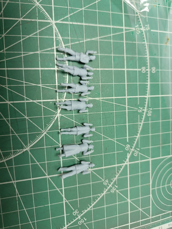 Сдающиеся немецкие солдаты 1:72 Смола 3D-печать