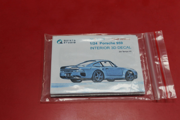 QDS-24003 3D Декаль интерьера кабины Porsche 959 (Tamiya) (Малая версия)