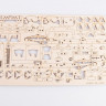 11010 КАМАЗ-5320 бортовой с тентом Сборная модель Baumi 1:35