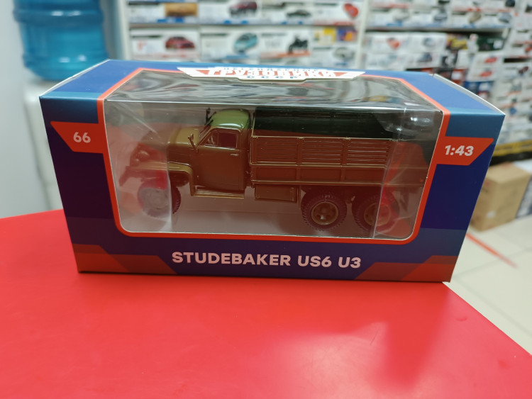 Легендарные грузовики СССР №66, Studebaker US6 U3 1:43 Modimio