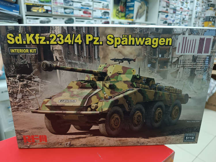 5118 Бронеавтомобиль Sd.Kfz.234/4 Pz.Spähwagen с полным интерьером