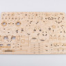 12012 Сборная модель КАМАЗ-43118 бортовой с тентом Baumi 1:43