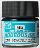 H 65 Краска 10мл  RLM70 BLACK GREEN