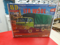 1565 IFA W50L бортовой с тентом 1:43  AVD
