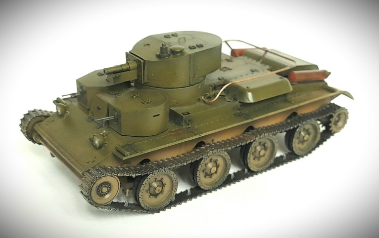 Советский танк Т-29-4 1:72 Смола 3D-печать