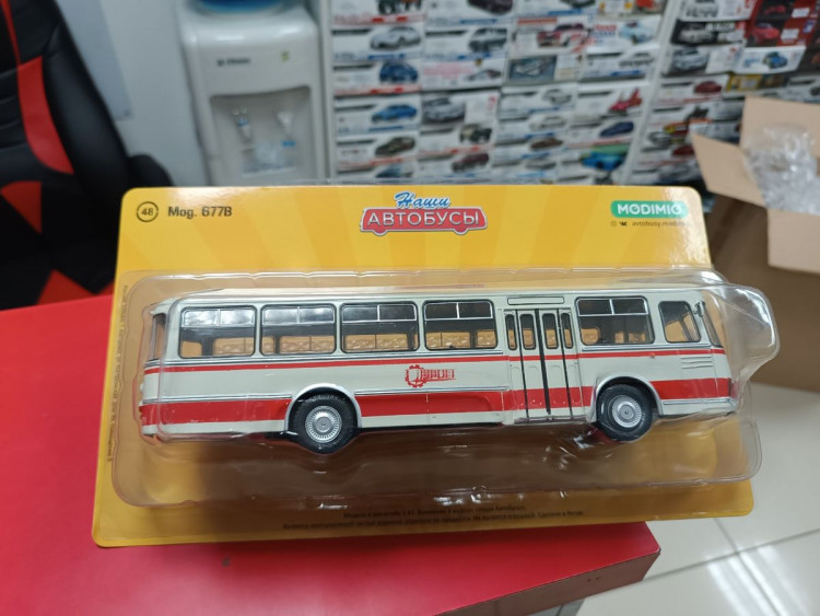 Наши Автобусы №48, ЛиАЗ-677В 1:43 Modimio