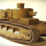 Советский маневровый танк ГУВП-1 1:35 Смола 3D-печать