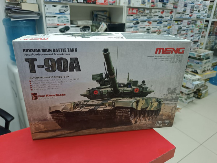 TS-006 РОССИЙСКИЙ ТАНК Т-90 + метал. траки 1:35 Meng
