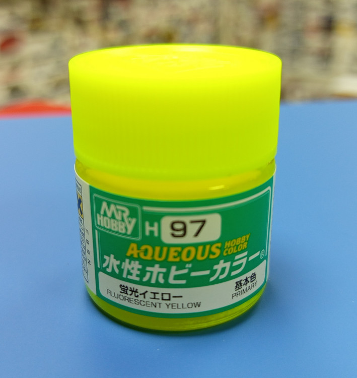 H 97 Краска FLUORESCENT YELLOW, Mr Hobby