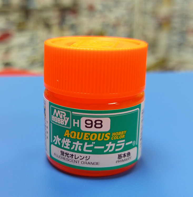 H 98  Краска FLUORESCENT ORANGE, Mr Hobby