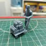 Носильщик с тележкой багажа 1:35