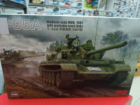 5098 Советкий средний 55A мод. 1981 года с рабочими траками