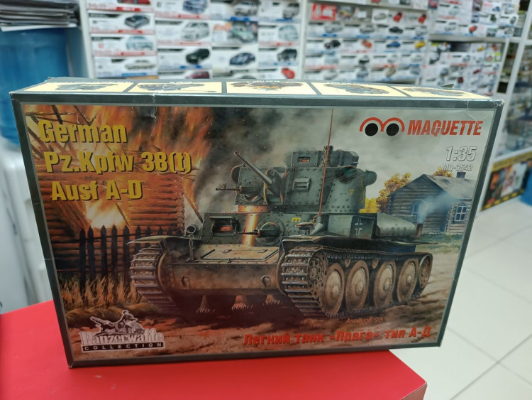 3542 ЛЁГКИЙ ТАНК PZ.KPFW 38 (T) AUSF A-D (ПРАГА) 1:35 МАКЕТ